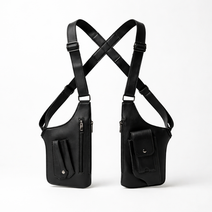 Holster VORTAN — Sacoche harnais urbaine (anti-vol)